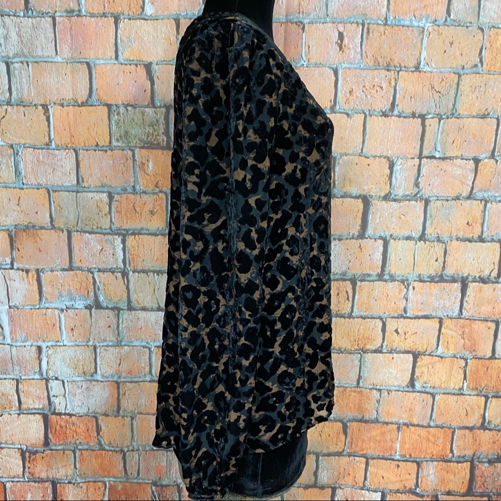 Guess Sheer Leopard Print Popover Top - image 7